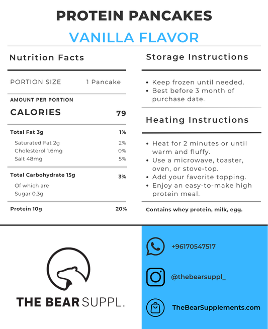 Vanilla Frozen Protein Pancakes